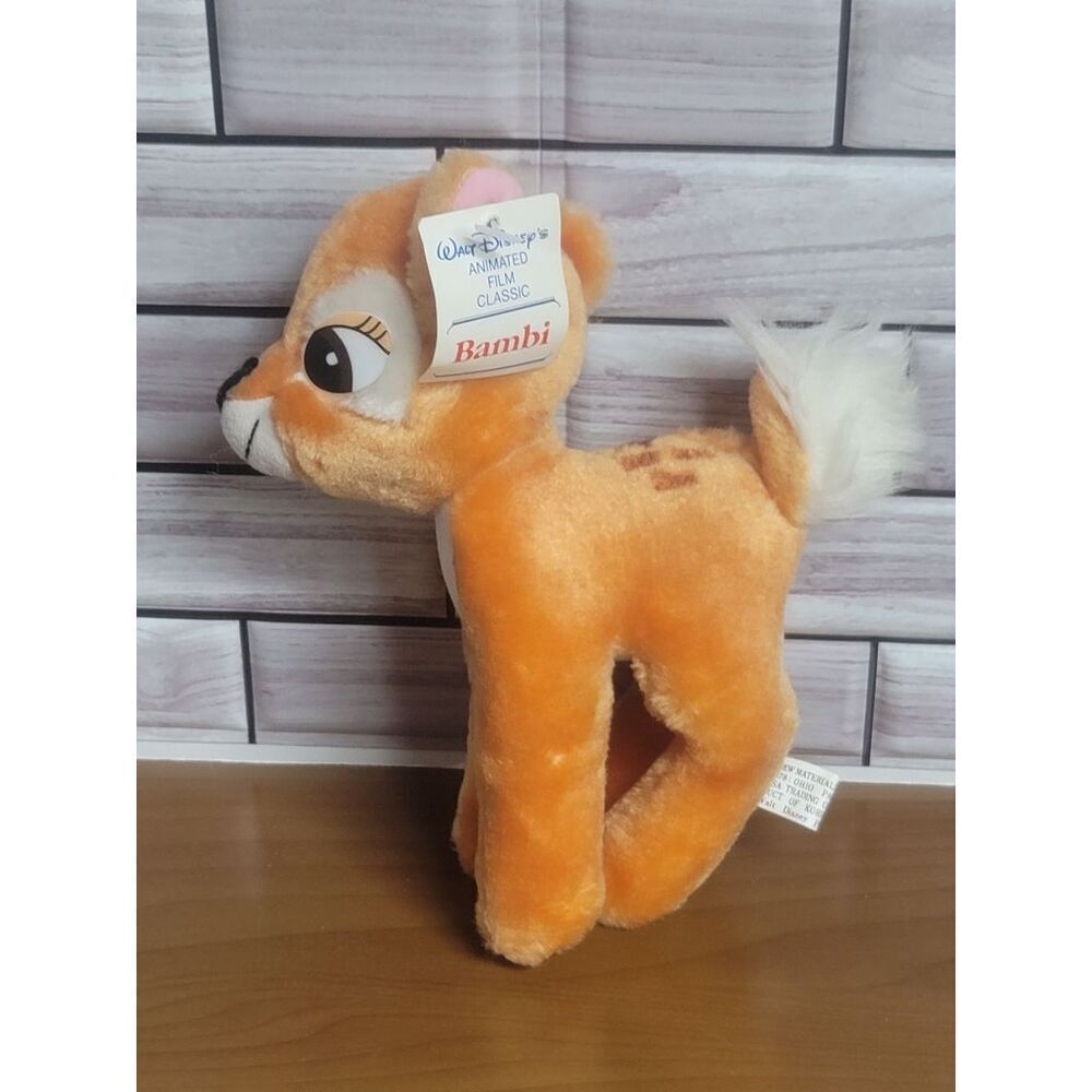 Vintage Walt Disney BAMBI Animated Film Classic 7” PLUSH Stuffed Animal toy #A44